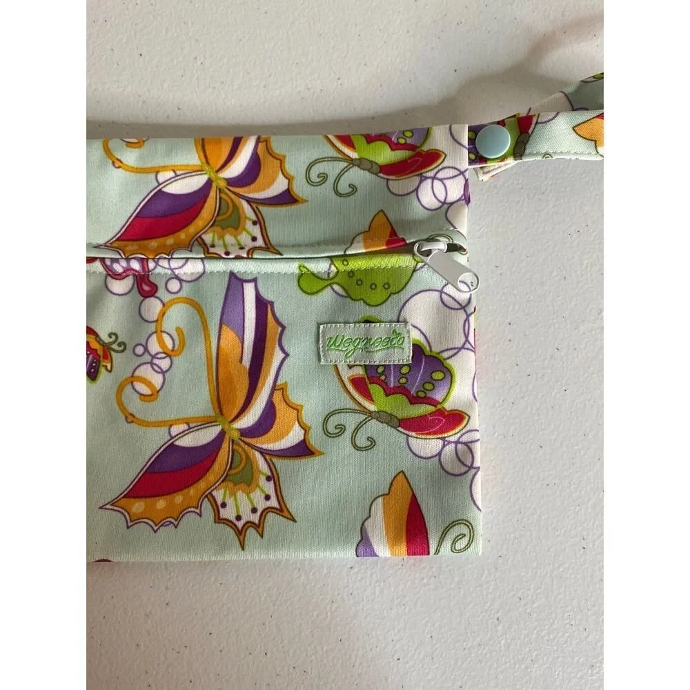 Zippered Butterfly‎ Mini Wet Bag Wristlet